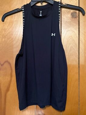 Under Armour Black Women's Athletic Tank Top with White Logo